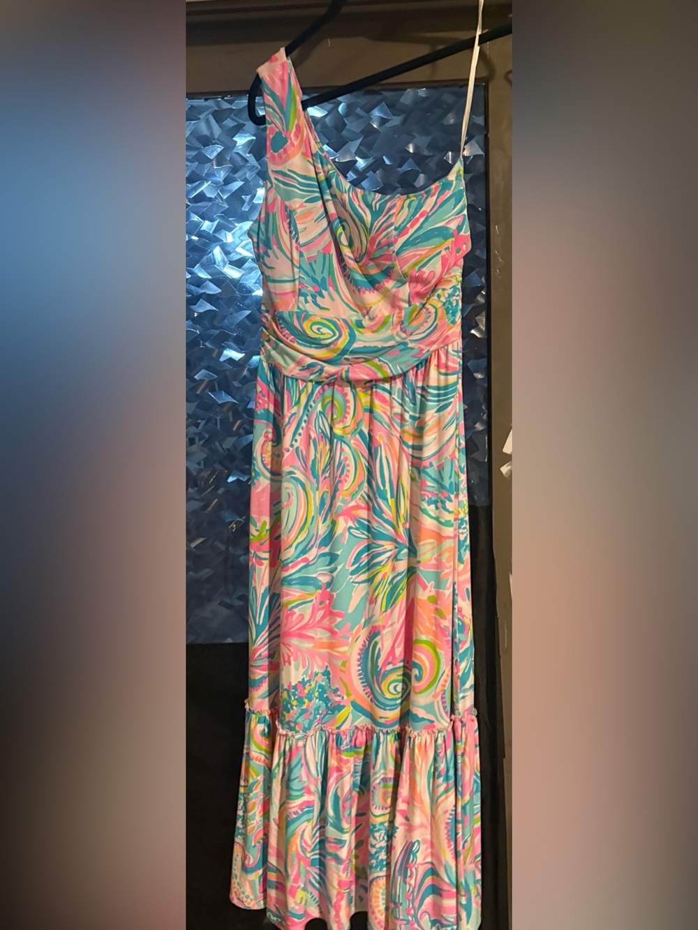 LILLY PULITZER SIZE MEDIUM MOONEY MIDI DRESS *CARNIVALE CORAL* MULTI - Picture 4 of 10